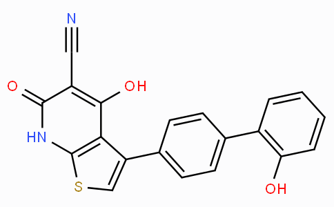 CAS No. 844499-71-4, 4-Hydroxy-3-(2'-hydroxy-[1,1'-biphenyl]-4-yl)-6-oxo-6,7-dihydrothieno[2,3-b]pyridine-5-carbonitrile