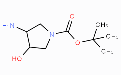 CAS No. 190141-99-2, tert-Butyl 3-amino-4-hydroxypyrrolidine-1-carboxylate