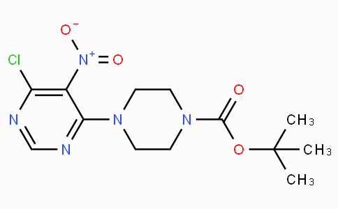 CAS No. 147539-23-9, tert-Butyl 4-(6-chloro-5-nitropyrimidin-4-yl)piperazine-1-carboxylate