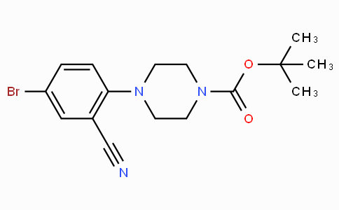 CAS No. 791846-40-7, tert-Butyl 4-(4-bromo-2-cyanophenyl)piperazine-1-carboxylate