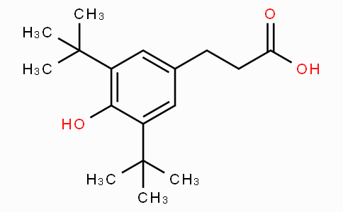 CAS No. 20170-32-5, 3-(3,5-Di-tert-butyl-4-hydroxyphenyl)propanoic acid