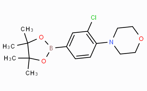 CAS No. 1361110-63-5, 4-(2-Chloro-4-(4,4,5,5-tetramethyl-1,3,2-dioxaborolan-2-yl)phenyl)morpholine