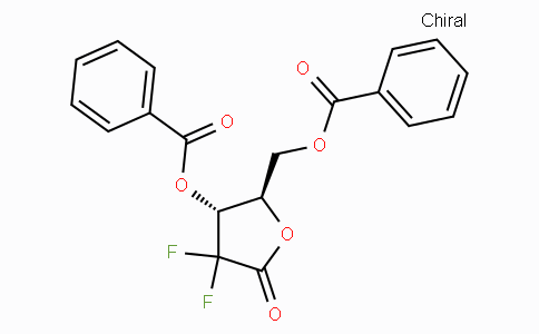CAS No. 122111-01-7, 2-Deoxy-2,2-difluoro-D-erythro-pentofuranos-1-ulose-3,5-dibenzoate