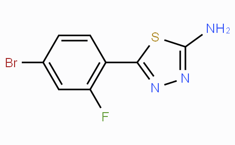 CAS No. 299937-74-9, 5-(4-Bromo-2-fluorophenyl)-1,3,4-thiadiazol-2-amine