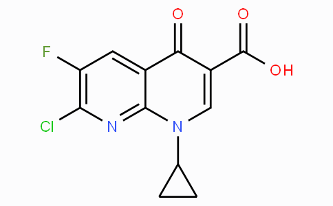 CAS No. 100361-18-0, 7-Chloro-1-cyclopropyl-6-fluoro-4-oxo-1,4-dihydro-1,8-naphthyridine-3-carboxylic acid