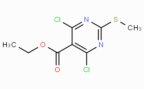 CAS No. 959070-42-9, Ethyl 4,6-dichloro-2-(methylthio)pyrimidine-5-carboxylate