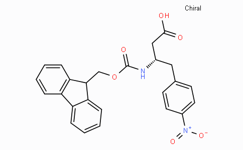 CAS No. 270062-88-9, (S)-3-((((9H-Fluoren-9-yl)methoxy)carbonyl)amino)-4-(4-nitrophenyl)butanoic acid
