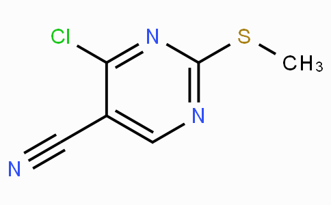 CAS No. 33089-15-5, 4-Chloro-2-(methylthio)pyrimidine-5-carbonitrile