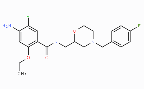 CAS No. 112885-41-3, 4-Amino-5-chloro-2-ethoxy-N-((4-(4-fluorobenzyl)-2-morpholinyl)methyl)benzamide