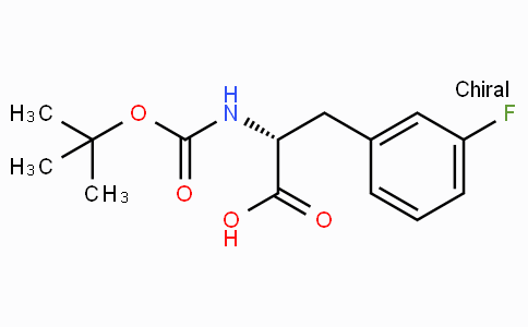 CAS No. 114873-11-9, (R)-2-((tert-butoxycarbonyl)amino)-3-(3-fluorophenyl)propanoic acid