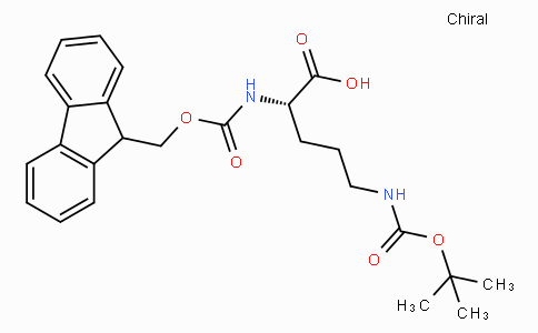 CAS No. 109425-55-0, (S)-2-((((9H-Fluoren-9-yl)methoxy)carbonyl)amino)-5-((tert-butoxycarbonyl)amino)pentanoic acid