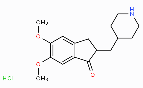 CAS No. 120013-39-0, 5,6-Dimethoxy-2-(piperidin-4-ylmethyl)-2,3-dihydro-1H-inden-1-one hydrochloride