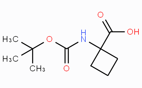 CAS No. 120728-10-1, 1-((tert-Butoxycarbonyl)amino)cyclobutanecarboxylic acid