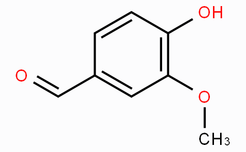 CAS No. 121-33-5, 4-Hydroxy-3-methoxybenzaldehyde
