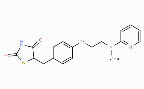 CAS No. 122320-73-4, 5-(4-(2-(Methyl(pyridin-2-yl)amino)ethoxy)benzyl)thiazolidine-2,4-dione