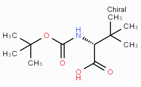 CAS No. 124655-17-0, (R)-2-((tert-Butoxycarbonyl)amino)-3,3-dimethylbutanoic acid