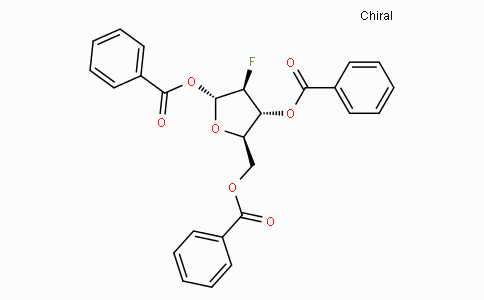 CAS No. 97614-43-2, (2R,3S,4R,5R)-5-((Benzoyloxy)methyl)-3-fluorotetrahydrofuran-2,4-diyl dibenzoate