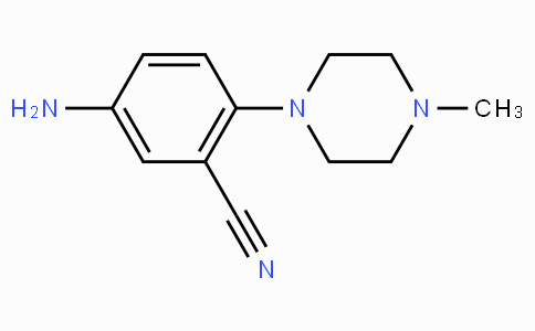 CAS No. 288251-82-1, 5-Amino-2-(4-methylpiperazin-1-yl)benzonitrile