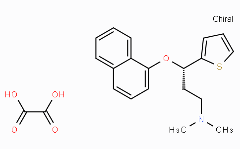 CS13603 | 132335-47-8 | (S)-N,N-Dimethyl-3-(naphthalen-1-yloxy)-3-(thiophen-2-yl)propan-1-amine oxalate