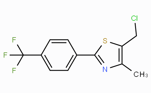CAS No. 317318-97-1, 5-(Chloromethyl)-4-methyl-2-(4-(trifluoromethyl)phenyl)thiazole