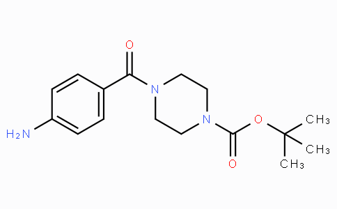 CAS No. 350684-49-0, tert-Butyl 4-(4-aminobenzoyl)piperazine-1-carboxylate