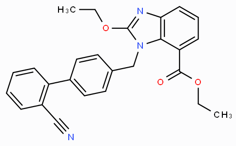 CS13665 | 139481-41-7 | 2-乙氧基-1-[[(2'-腈基连苯-4-取代)甲基]苯并咪唑]-7-羧酸乙酯