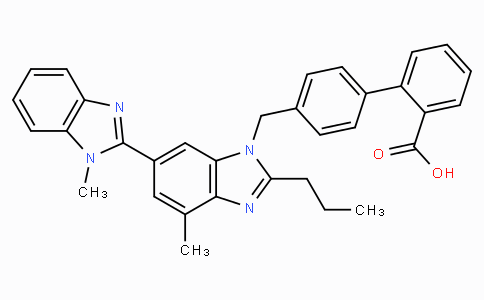 144701-48-4 | 4'-((1,7'-Dimethyl-2'-propyl-1H,3'H-[2,5'-bibenzo[d]imidazol]-3'-yl)methyl)-[1,1'-biphenyl]-2-carboxylic acid