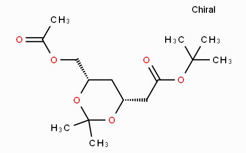 CAS No. 154026-95-6, tert-Butyl 2-((4R,6S)-6-(acetoxymethyl)-2,2-dimethyl-1,3-dioxan-4-yl)acetate
