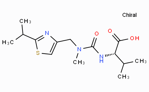 CAS No. 154212-61-0, (S)-2-(3-((2-isopropylthiazol-4-yl)methyl)-3-methylureido)-3-methylbutanoic acid