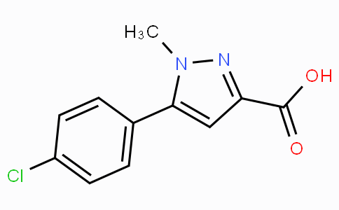 CAS No. 957513-70-1, 5-(4-Chlorophenyl)-1-methyl-1H-pyrazole-3-carboxylic acid