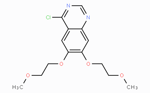CAS No. 183322-18-1, 4-Chloro-6,7-bis(2-methoxyethoxy)quinazoline