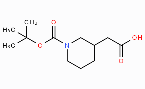 CAS No. 183483-09-2, 2-(1-(tert-Butoxycarbonyl)piperidin-3-yl)acetic acid