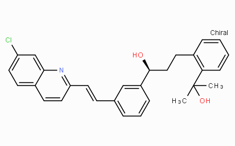 CAS No. 142569-70-8, (S)-1-(3-(2-(7-Chloroquinolin-2-yl)vinyl)phenyl)-3-(2-(2-hydroxypropan-2-yl)phenyl)propan-1-ol