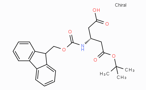 CAS No. 209252-17-5, (R)-3-((((9H-Fluoren-9-yl)methoxy)carbonyl)amino)-5-(tert-butoxy)-5-oxopentanoic acid