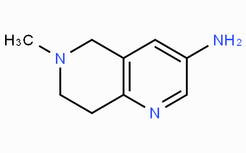 CAS No. 216966-37-9, 5,6,7,8-Tetrahydro-6-methyl-1,6-naphthyridin-3-amine
