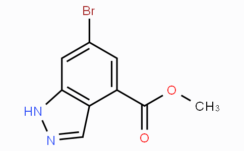 CAS No. 885518-49-0, Methyl 6-bromo-1H-indazole-4-carboxylate