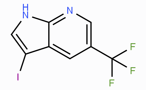 CAS No. 1142192-57-1, 3-Iodo-5-(trifluoromethyl)-1H-pyrrolo[2,3-b]-pyridine
