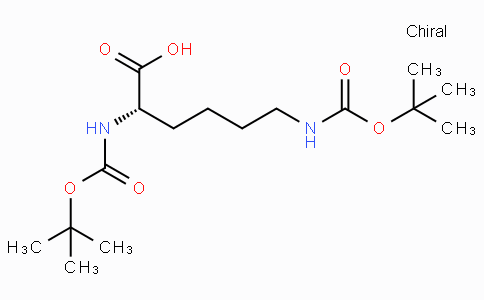 CAS No. 2483-46-7, (S)-2,6-Bis((tert-butoxycarbonyl)amino)hexanoic acid