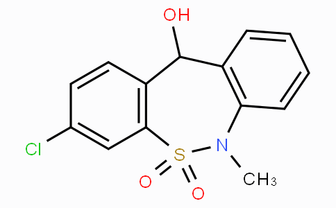 CAS No. 26723-60-4, 3-Chloro-6,11-dihydro-5,5-dioxo-11-hydroxy-6-methyldibenzo[c,f][1,2]thiazepine