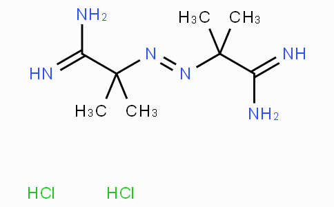 CAS No. 2997-92-4, 2,2'-(Diazene-1,2-diyl)bis(2-methylpropanimidamide) dihydrochloride