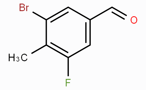 CAS No. 1370411-47-4, 5-Bromo-3-fluoro-4-methylbenzaldehyde
