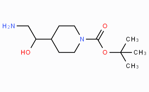 CAS No. 301221-57-8, tert-Butyl 4-(2-amino-1-hydroxyethyl)piperidine-1-carboxylate