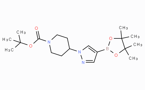 CAS No. 877399-74-1, tert-Butyl 4-(4-(4,4,5,5-tetramethyl-1,3,2-dioxaborolan-2-yl)-1H-pyrazol-1-yl)piperidine-1-carboxylate