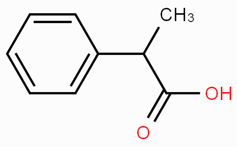 CAS No. 492-37-5, 2-Phenylpropanoic acid