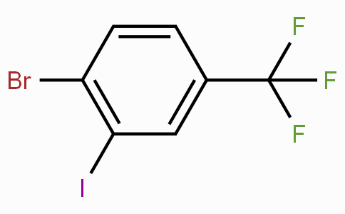 CAS No. 640280-28-0, 1-Bromo-2-iodo-4-(trifluoromethyl)benzene