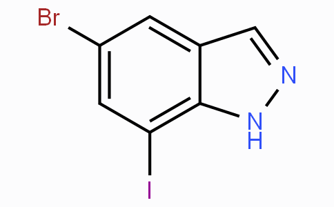 CAS No. 953410-86-1, 5-Bromo-7-iodo-1H-indazole