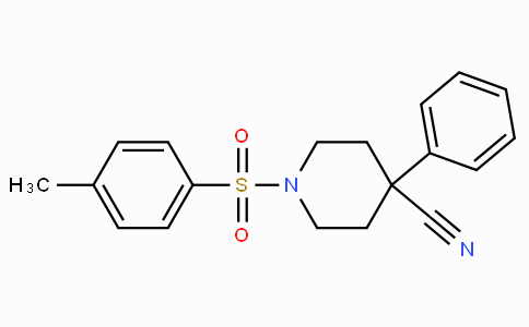 CAS No. 24476-55-9, 4-Phenyl-1-(p-tolylsulphonyl)piperidine-4-carbonitrile