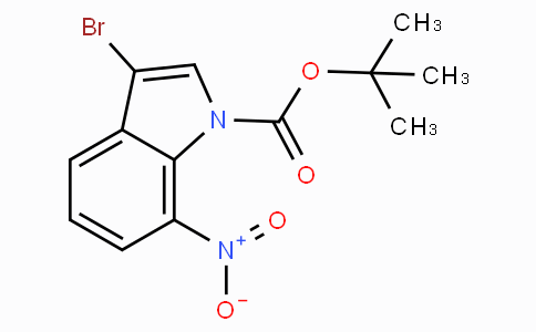 CAS No. 914349-37-4, tert-Butyl 3-bromo-7-nitro-1H-indole-1-carboxylate