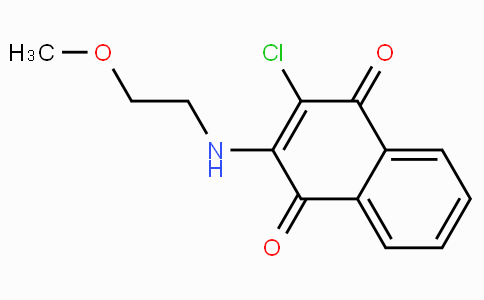 CAS No. 22272-22-6, 2-Chloro-3-((2-methoxyethyl)amino)naphthalene-1,4-dione