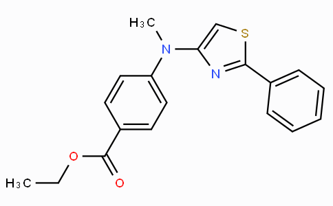 CAS No. 880090-88-0, Ethyl 4-(methyl(2-phenylthiazol-4-yl)amino)benzoate